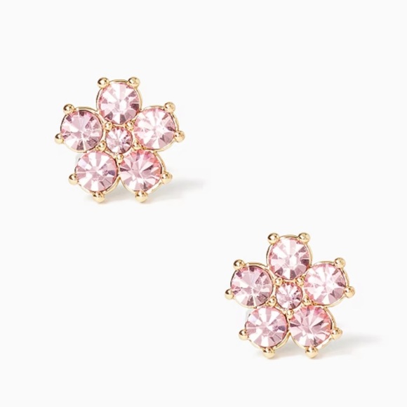 Kate Spade New York LIGHT Pink FLOWER studs - Picture 1 of 5